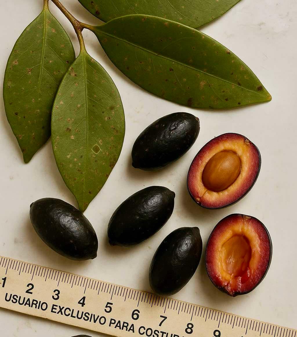 Eugenia sp Sementes branca Polpa roxa -  1 small potted seedling / 1 kleiner, getopfter Sämling