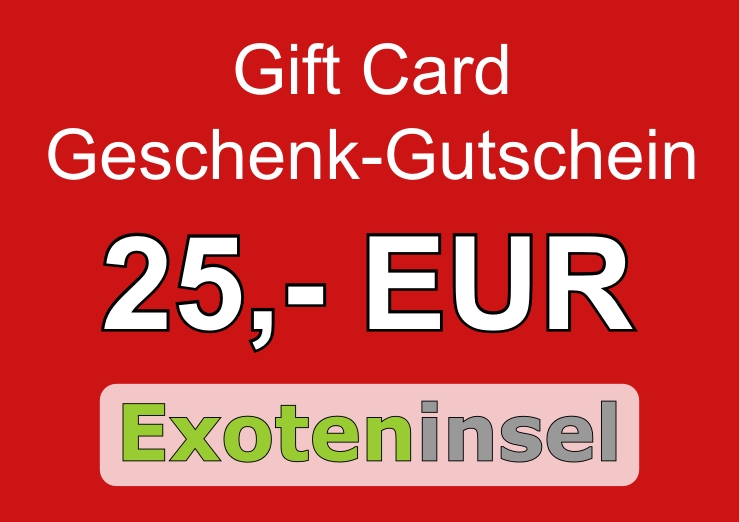 Gift Card / Geschenkgutschein 25,- EUR